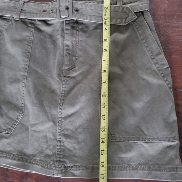 ABERCROMBIE & FITCH ARMY GREEN SKIRT - Picture 6 of 7